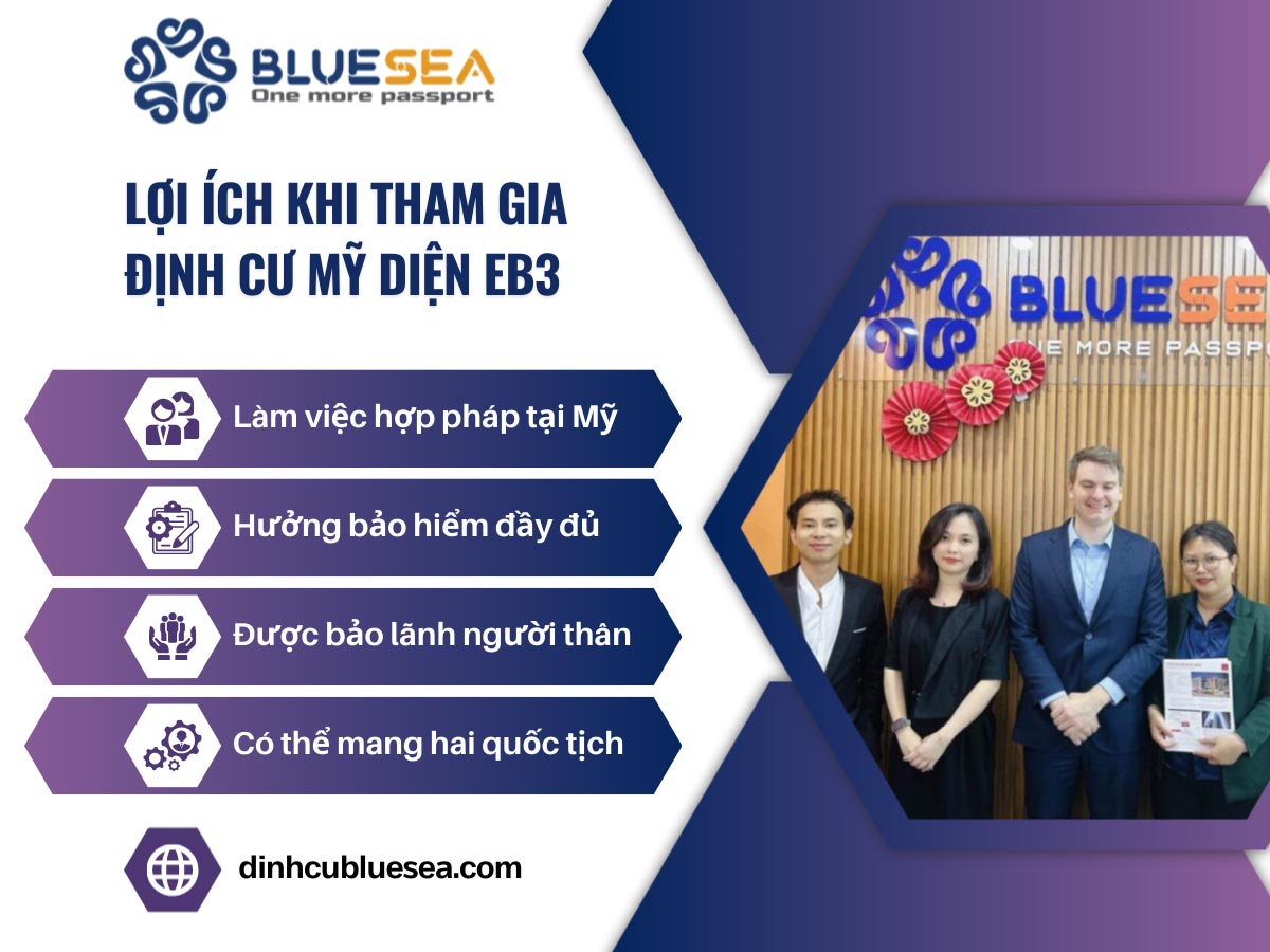 Lợi ích khi tham gia Định cư Mỹ diện EB3
